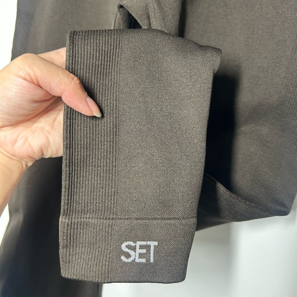 Set Active sculpt flex dark brown espresso leggings size large - Picture 11 of 13